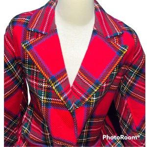 Bwot Burberry Tartan Double-Faced Wool Cashmere Oversized Coat